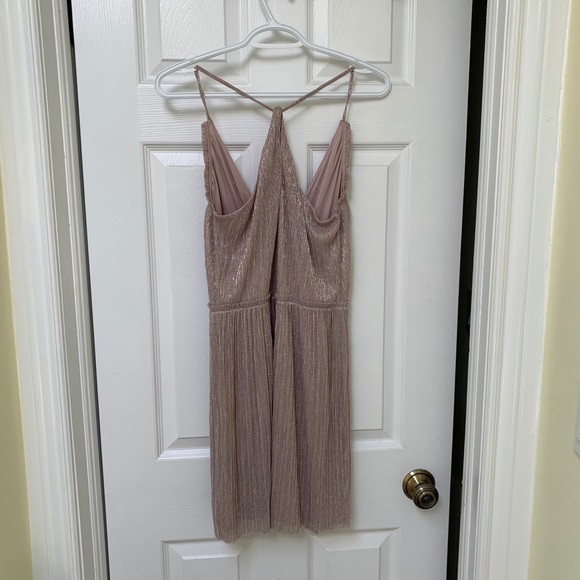 Sparkly mini dress (light pink/mauve) - Picture 2 of 6